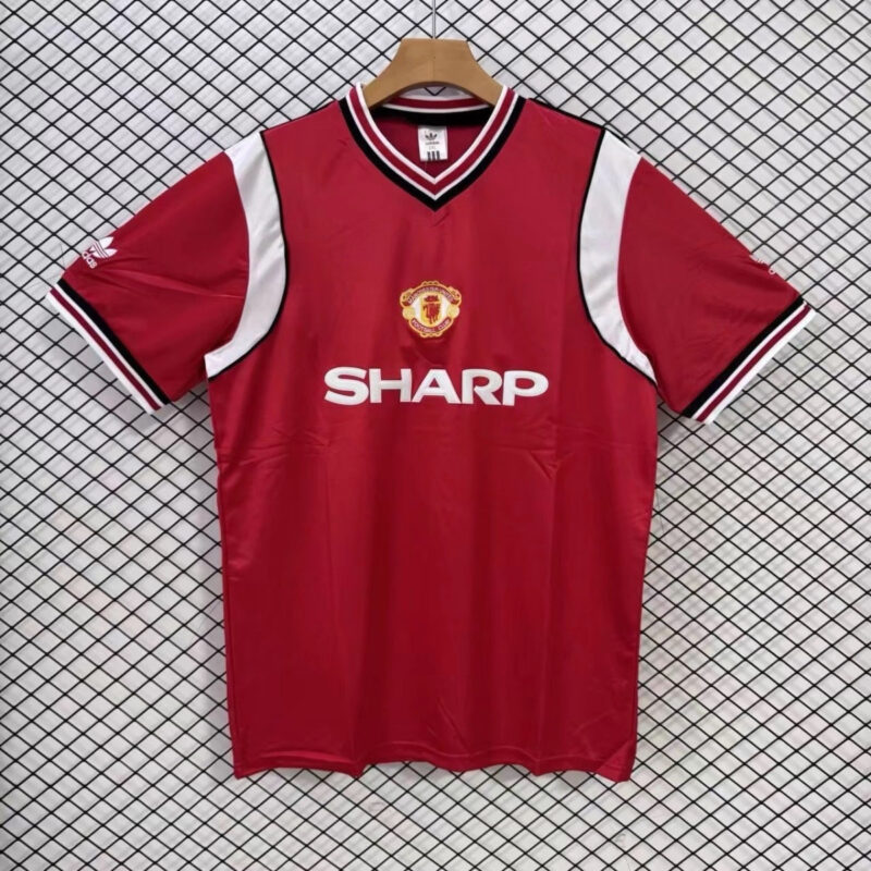 1985 Manchester United away retro Beckham jersey - Image 1