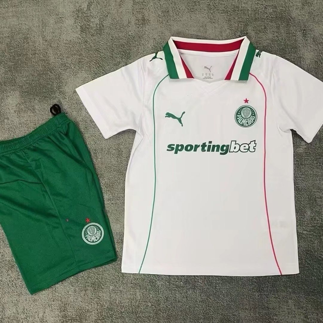 8b94e155-6ee3-418c-8926-b22f65c6338a 26-27 SE Palmeiras away kids kit jersey - Image 1