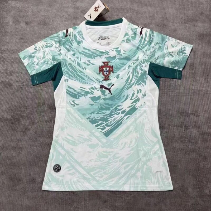 90a0545e-e443-47c6-be6d-163dc9e63e25 2026 Portugal away women's fan jersey - Image 1
