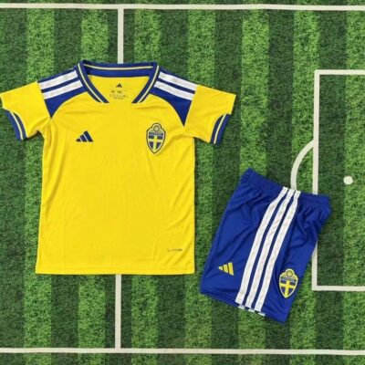 2026 Sweden Home kids kit jersey