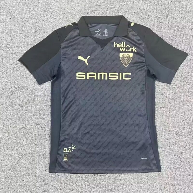 a26d7901-fe3d-42de-b0a7-b4af26cb69c9 2026/2027 Stade Rennais Black Commemorative Edition Jersey - Image 1