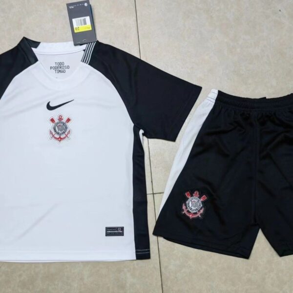 25-26 Corinthians home away kids kit