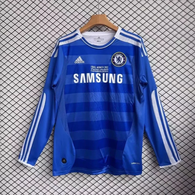 2011-12 Chelsea main blue retro long sleeved  jersey - Image 1