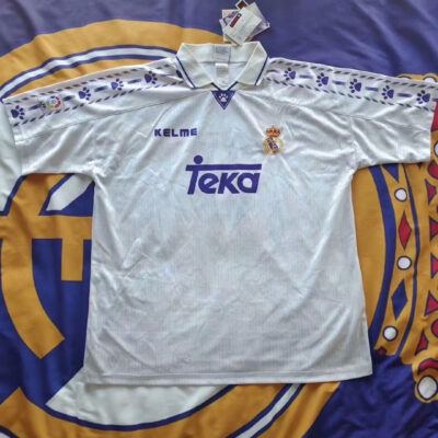 1996-97 Real Madrid  home retro Carlos jersey