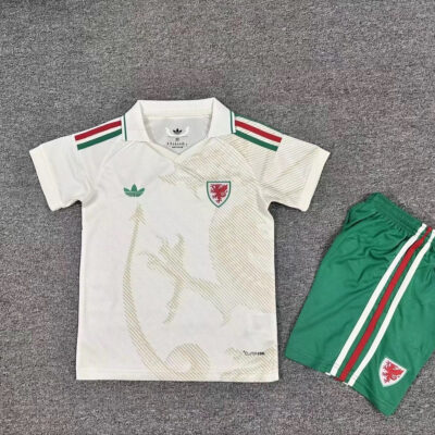 2026 Wales away kids kit jersey