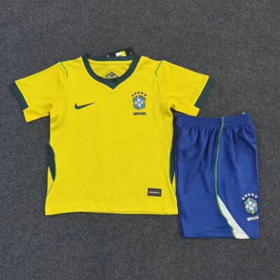 2026 Brazil Home kids kit jersey