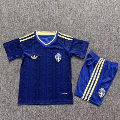 2026 Sweden away kids kit jersey