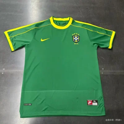 98 Brazil home classic retro jersey