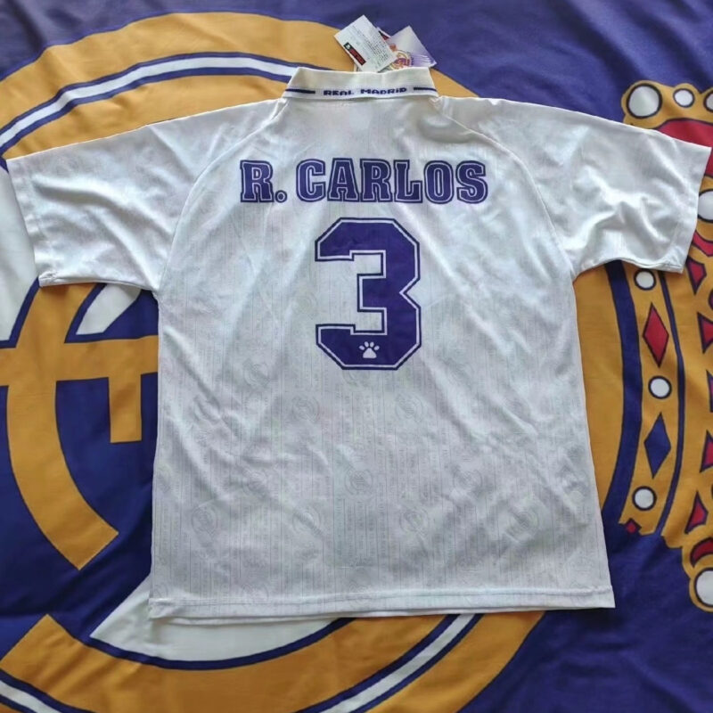 1996-97 Real Madrid  home retro Carlos jersey - Image 2