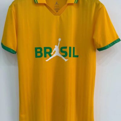 2026 yellow Brazil retro jersey