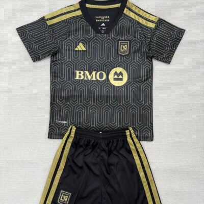 2025 Los Angeles FC home jersey kids kit jersey