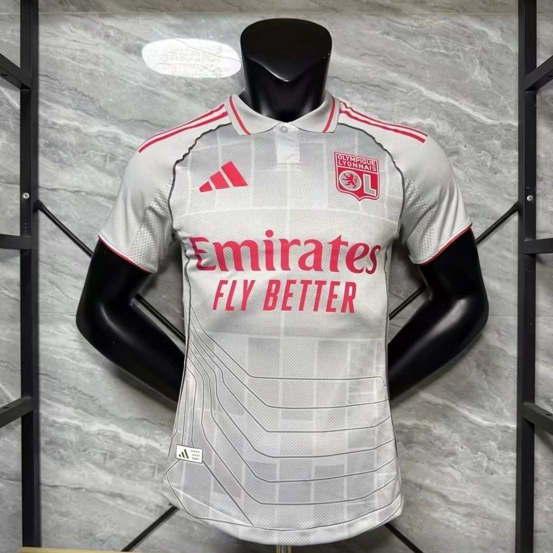 d8cd492c-41e4-45cf-a2f2-66a29fad8af4 Player 25-26 olympique Lyonnais 2 away jersey - Image 1