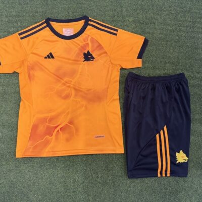 2025/2026  Ae DorGAS Roma away kids kit jersey