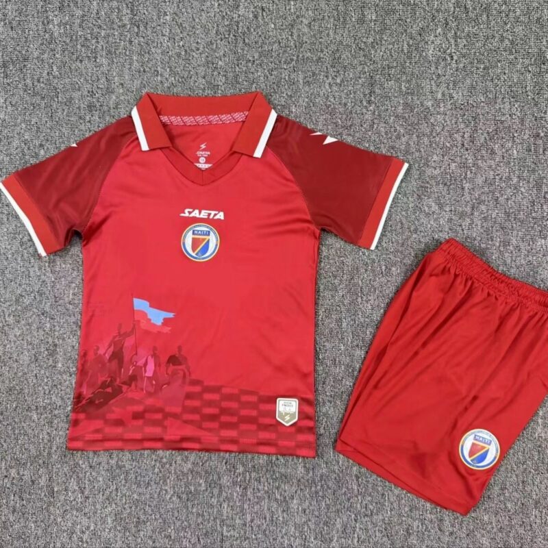 f0db9bf1-3284-493f-a443-088c3244203d 2026 Haiti Home kids kit jersey - Image 1