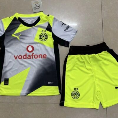 2025/2026 Dortmund away kids kit jersey
