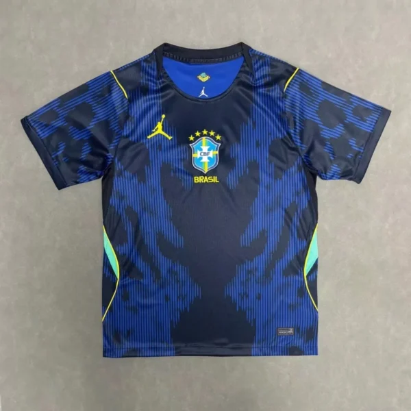 26-27 Brazil away national team jersey short sleeved top for fans casual sports football customized World Cup