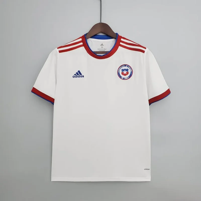 01cfb690074fdad4f5bf34f1dda9c8ce 2021 retro Chile Away jersey - Image 1