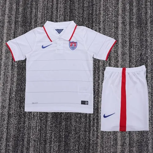 03418c510e56227f37cb324e5b0d0dbd 2014 Retro United States Home kids kit jersey - Image 1
