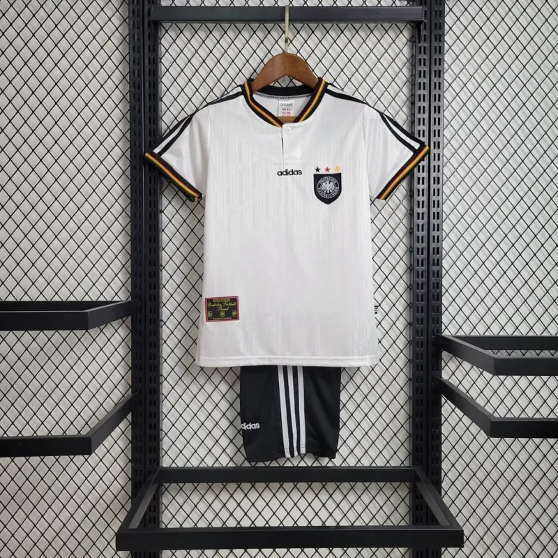0401833bdeb7e9f92c28a08d7ede9578 1996 Retro Germany Home kids kit jersey - Image 1