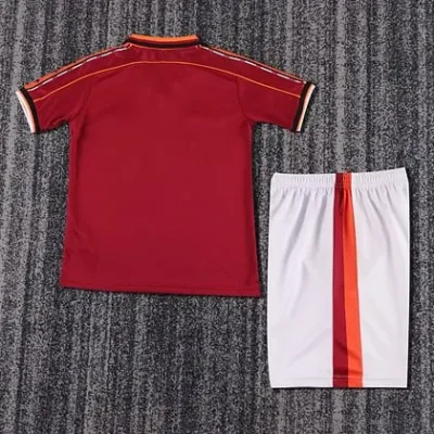 1998/1999 Retro AS Roma Home kids kit jersey - Image 2