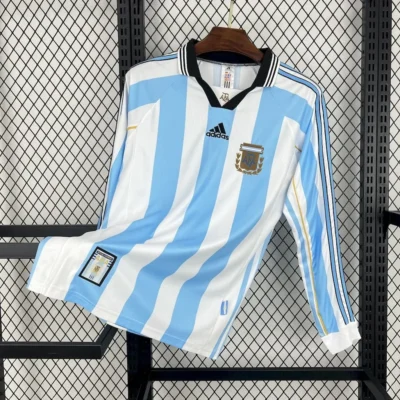 1998 Retro Long Sleeve Argentina Home jersey