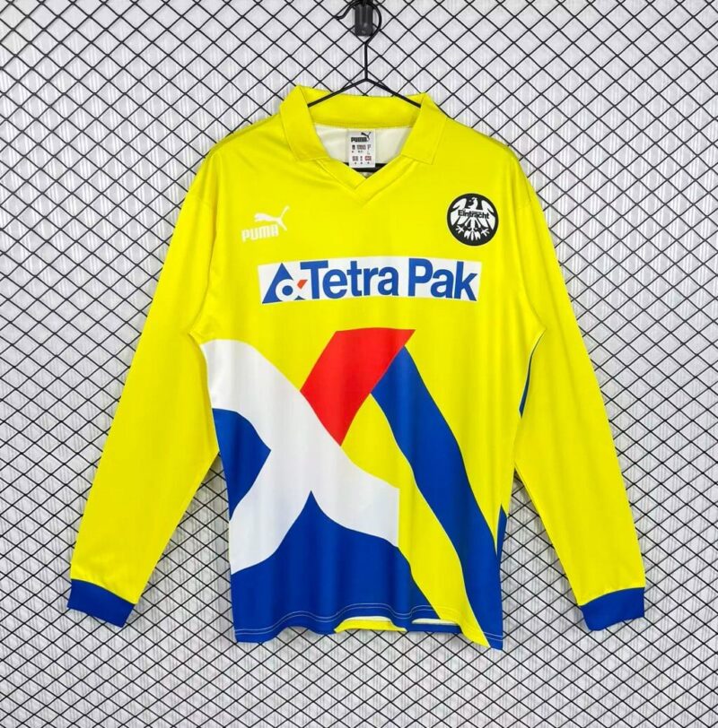 0c3a1f89f84f9ccdbcef8f7f0cb12fbf 1993/1996 Retro Long Sleeve Eintracht Frankfurt Away jersey - Image 1