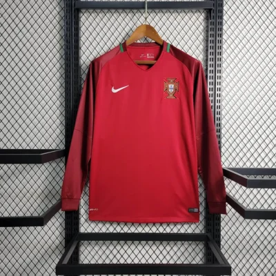 2016 Retro Long Sleeve Portugal Away jersey