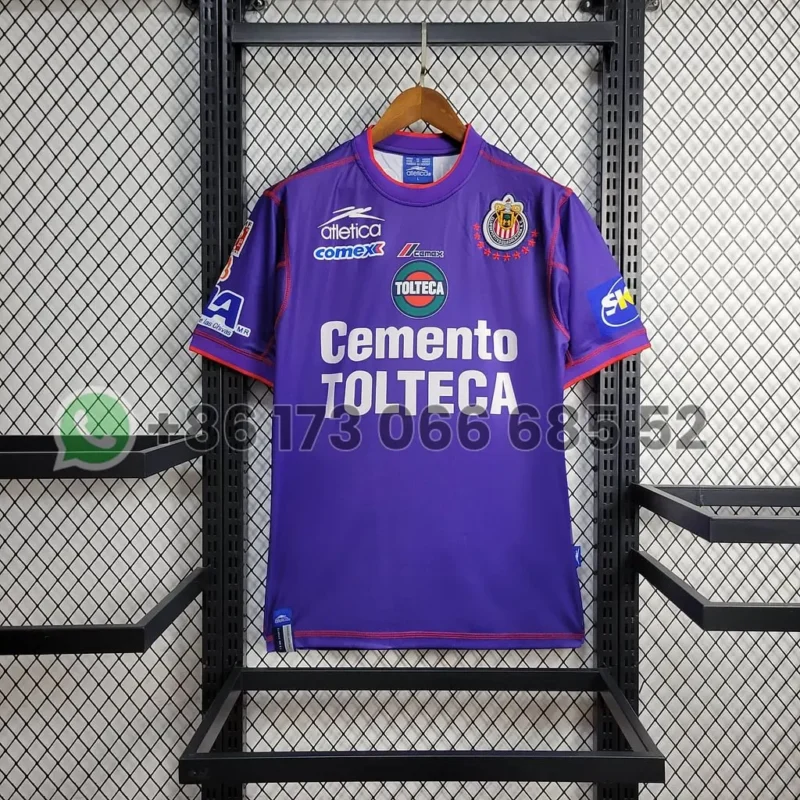242a8bb548d72e1be91b0792fb2d2b9f 2002/2003 Retro Chivas de Guadalajara Away jersey - Image 1