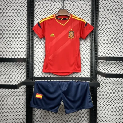 2012 Retro Spain Home kids kit jersey