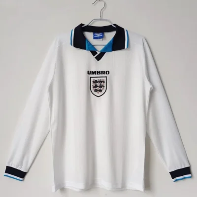 1996 Retro Long Sleeve England Home jersey