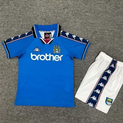 1997/1998 Retro Manchester City Home kids kit jersey
