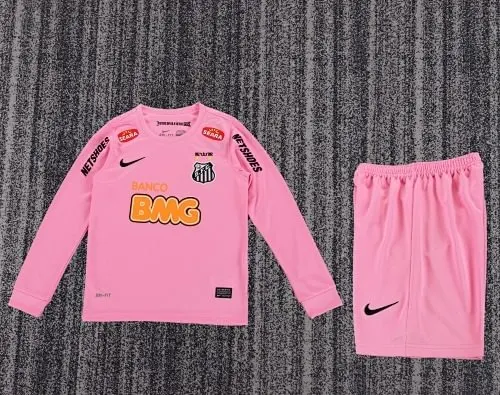 3b444b5db013aea594a10b3b41ab54d2 2013 Retro Long Sleeve Santos kids kit jersey - Image 1