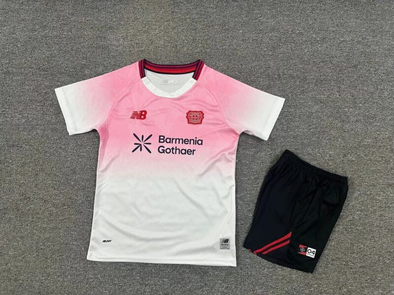 3d45b33a1be8abfd0cc7fcf71512dac8 2025 Leverkusen Away Kids kit jersey - Image 1