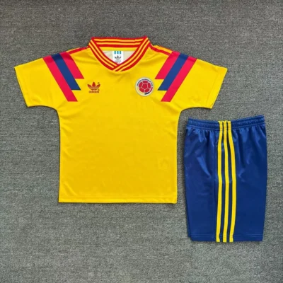 1990 Retro Colombia Home kids kit jersey