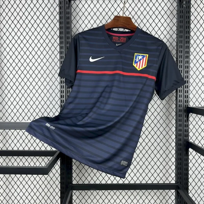 46ebd1dad317e62d1509a22078a58765 2011/2012 Retro Atletico Madrid Away jersey - Image 1