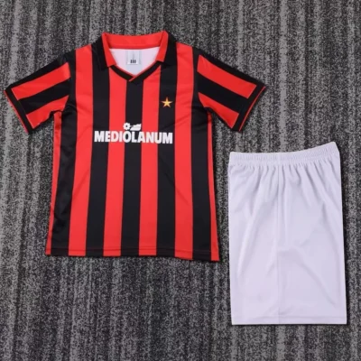 1990/1991 Retro AC Milan Home kids kit jersey