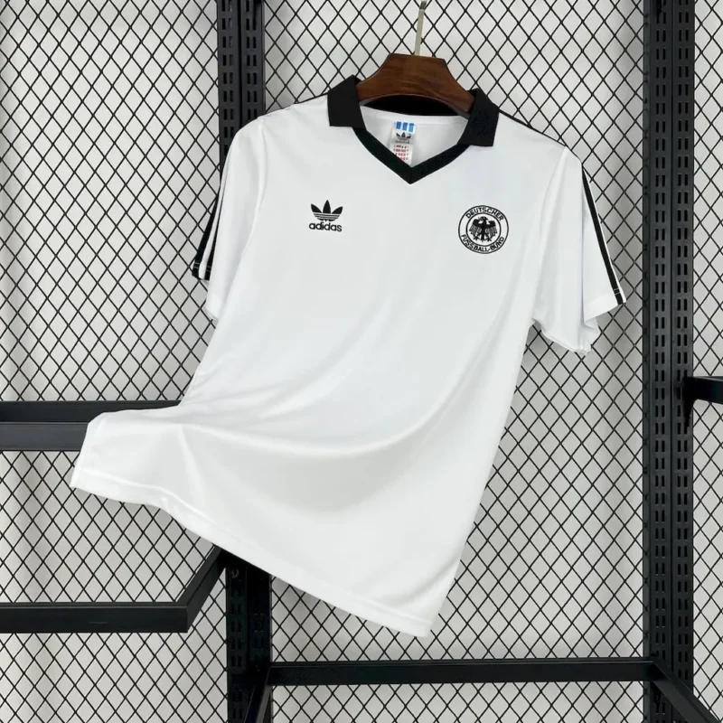 49d3e74b56e13cfb2cd040da0c77aacb 1980 Retro Germany Home jersey - Image 1