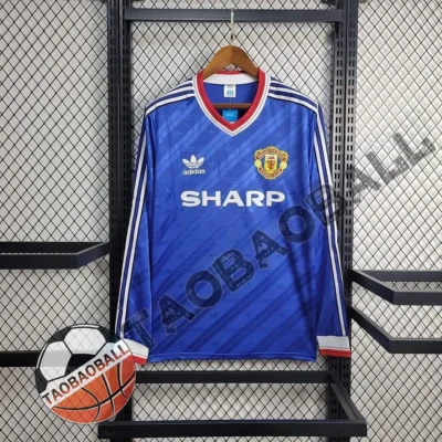 1986/1988 Retro Long Sleeve Manchester United Third Away jersey