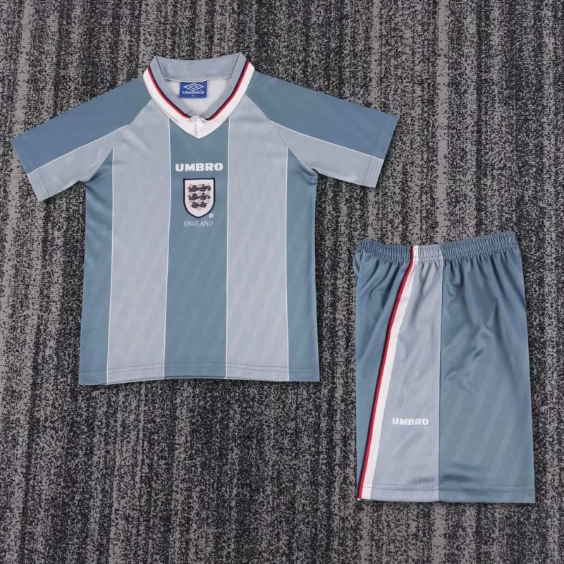 1996 Retro England Away kids kit jersey - Image 1
