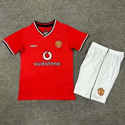 2012/2013 Retro Manchester United Home kids kit jersey