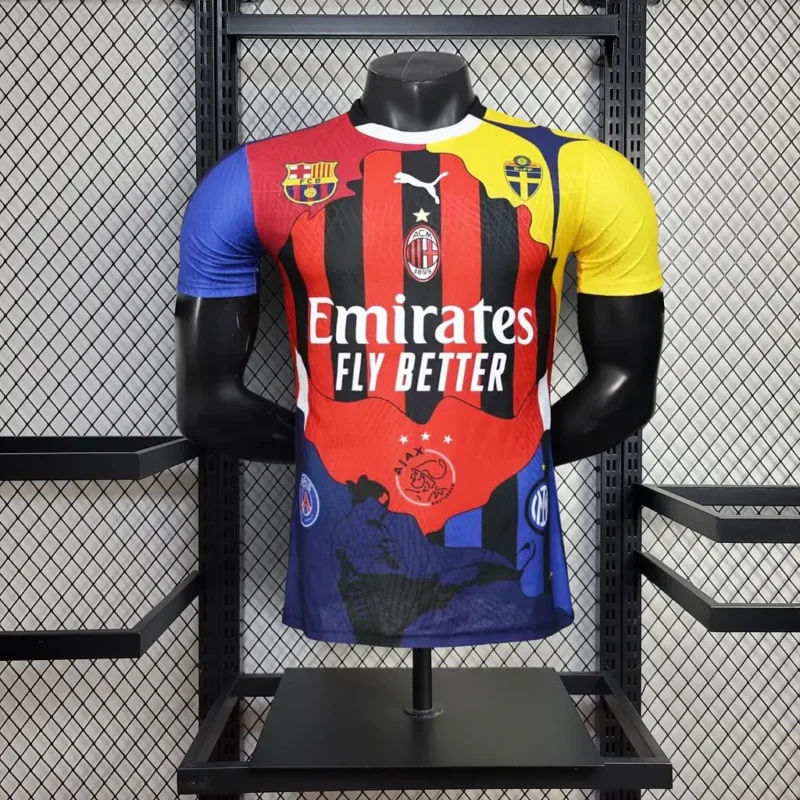 54a0b2a55bb4b0de94f61375ee922dcb 2025/2026 Player Version 11# Lbrahimovic AC Milan/Barcelona/PSG/Ajax/Inter Milan/Sweden jersey - Image 1