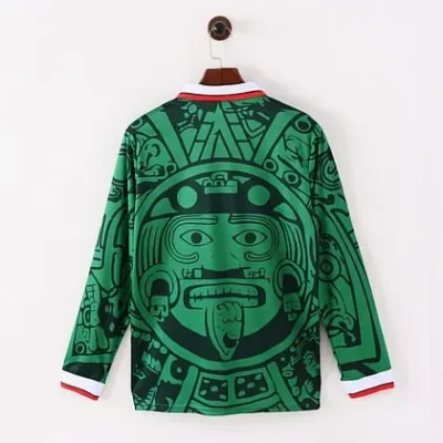 1998 Retro Long Sleeve Mexico Home jersey - Image 2