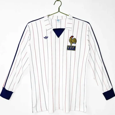 1980/1982 Retro Long Sleeve France Away jersey