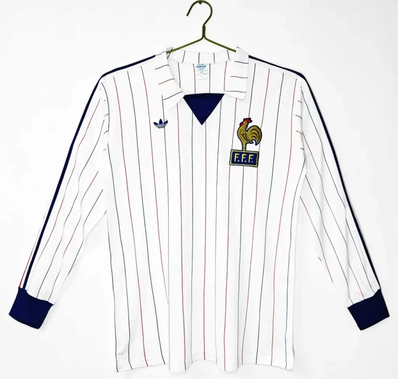 1980/1982 Retro Long Sleeve France Away jersey - Image 1