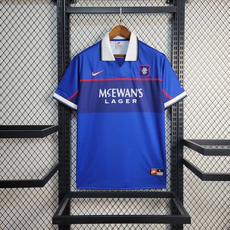 60d2644aae70a94615450ea86a0f9d7e 1997/1999 Retro Rangers Home jersey - Image 1