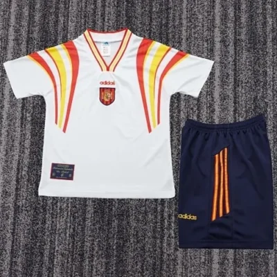 1996 Retro Spain Third Away kids kit jersey
