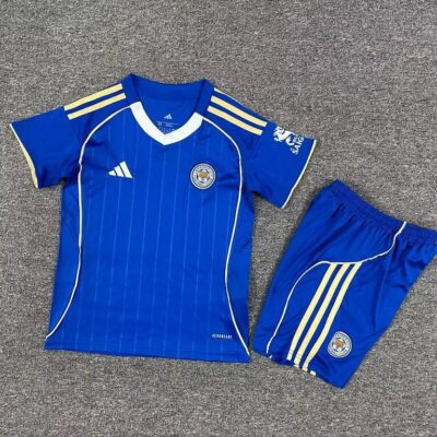 2025/2026 Leicester City Home kids kit jersey
