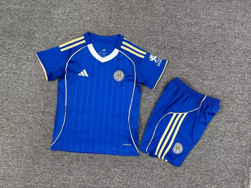2025/2026 Leicester City Home kids kit jersey - Image 1