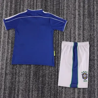 1998 Retro Brazil Away kids kit jersey - Image 2