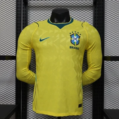 2026 Player Version Long Sleeve Brazil Home